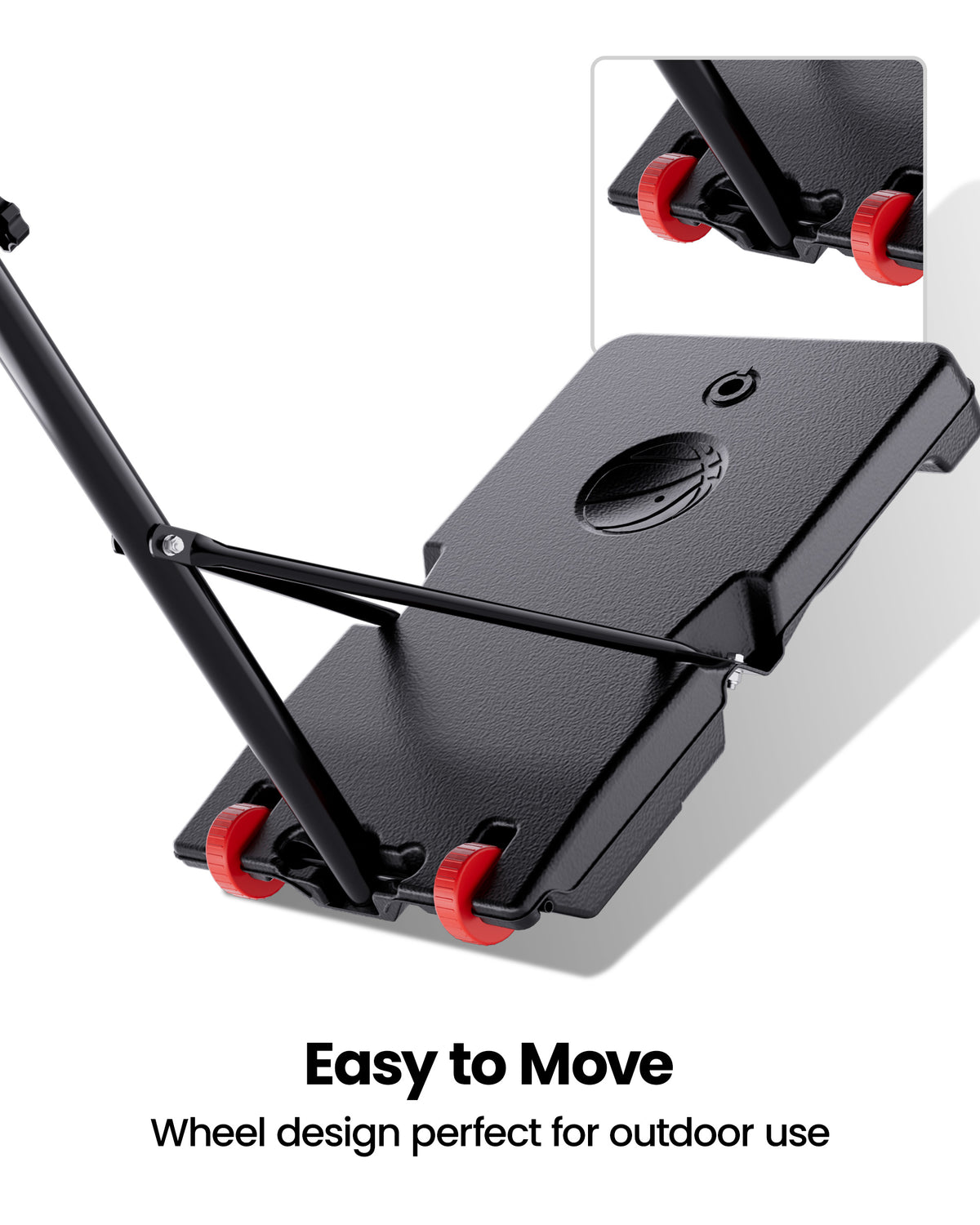AWII Sport 30" Basketball Hoop – Wheeled Base for Easy Move