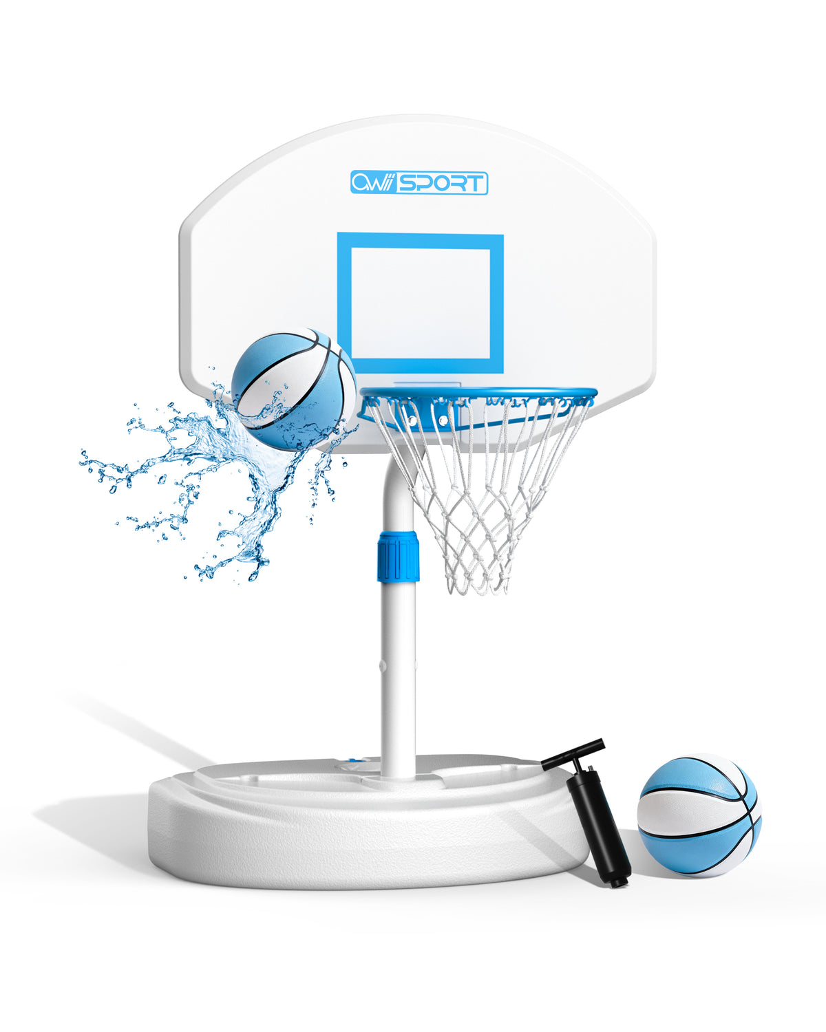 AWII Sport 36" Pool Basketball Hoop – Full View