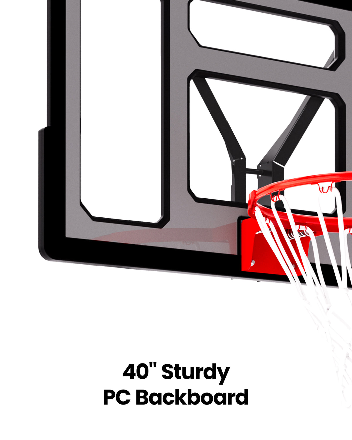 AWII Sport 40" Basketball Hoop – Sturdy PC Backboard