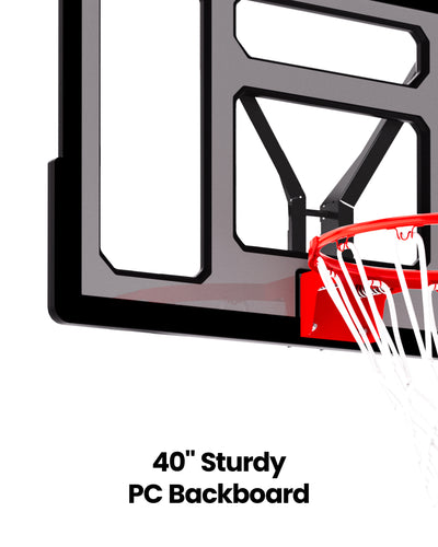 AWII Sport 40" Basketball Hoop – Sturdy PC Backboard