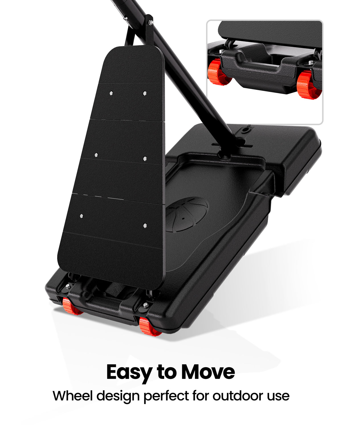 AWII Sport 40" Basketball Hoop – Wheeled Base for Easy Move
